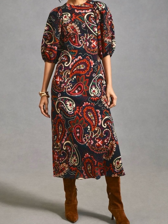 Anthropologie Dresses & Skirts - Anthropologie - Kachel Paisley Midi Dress, Curve